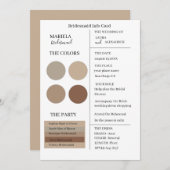 Elegant Minimalist Neutrale Nodesmaid Uitnodiging (Voorkant / Achterkant)