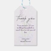 Elegant minimalist nieuwe Mode lavender Wedding Cadeaulabel (Voorkant)