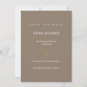 Elegant Minimalist Save the Date Card | Modern (Voorkant)