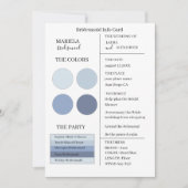 Elegant minimalist Stusty Blue Bridesmaid Kaart (Voorkant)