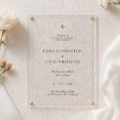 Elegant minimalist Weddenschap Kaart