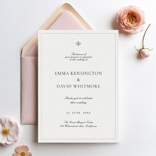 Elegant minimalist Weddenschap Kaart