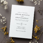 Elegant minimalist Weddenschap Kaart