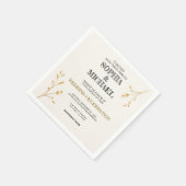 Elegant minimalist Weddenschap Servet (Hoek)