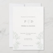 Elegant Minimalist Wedding Invitation (Devant)
