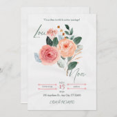 Elegant Minimalist Wedding Invitation (Devant / Derrière)