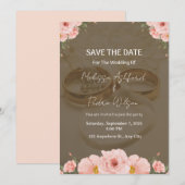 Elegant Minimalist Wedding Invitation (Devant / Derrière)