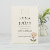 Elegant Minimalist Wedding Invitation  (Debout devant)
