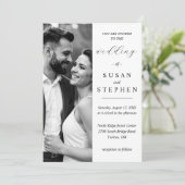 Elegant Minimalist Wedding Invitation Card (Debout devant)