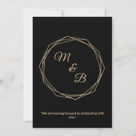"Elegant Minimalist Wedding Invitation" Kaart