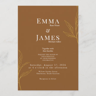 Elegant Minimalist Wedding Invitation | Modern
