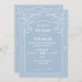 Elegant Minimalist Wedding Invitation | Modern (Devant / Derrière)