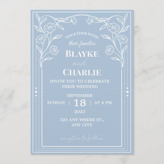 Elegant Minimalist Wedding Invitation | Modern (Devant)