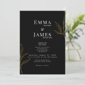 Elegant Minimalist Wedding Invitation | Modern (Debout devant)