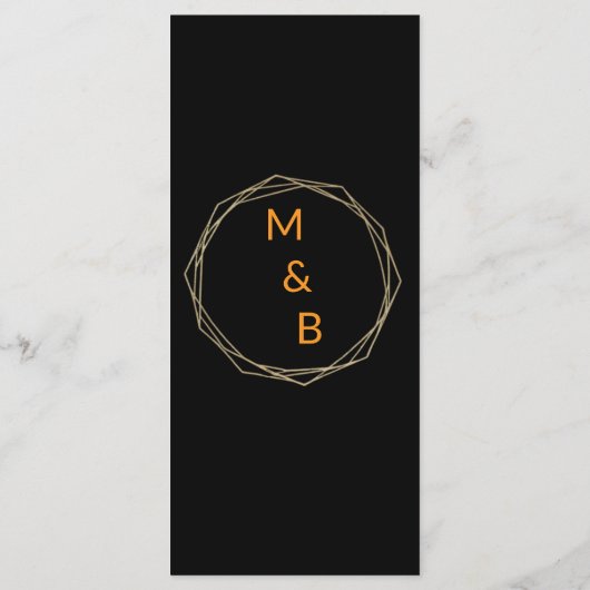 Elegant Minimalist Wedding Menu (Dos)
