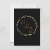 Elegant Minimalist Wedding RSVP Card (Dos)
