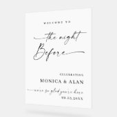 Elegant Minimalist WELCOME Rehearsal Dinner (Angle)