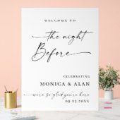 Elegant Minimalist WELCOME Rehearsal Dinner (Mariage)