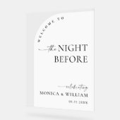 Elegant Minimalist WELCOME Rehearsal Dinner (Angle)