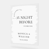 Elegant Minimalist WELCOME Rehearsal Dinner (Angle)