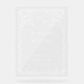 Elegant Minimalist WELCOME Rehearsal Dinner (Recto)