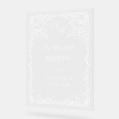 Elegant Minimalist WELCOME Rehearsal Dinner (Angle)