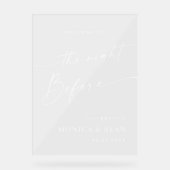 Elegant Minimalist WELCOME Rehearsal Dinner (Recto)