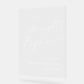 Elegant Minimalist WELCOME Rehearsal Dinner (Angle)