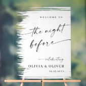 Elegant Minimalist WELCOME Rehearsal Dinner (Neutre)