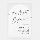 Elegant Minimalist WELCOME Rehearsal Dinner (Recto)