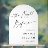 Elegant Minimalist WELCOME Rehearsal Dinner (Neutre)