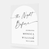 Elegant Minimalist WELCOME Rehearsal Dinner (Angle)