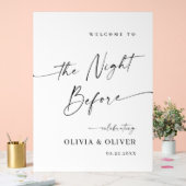 Elegant Minimalist WELCOME Rehearsal Dinner (Mariage)