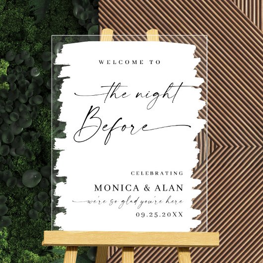 Elegant Minimalist WELCOME Rehearsal Dinner