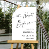 Elegant Minimalist WELCOME Rehearsal Dinner