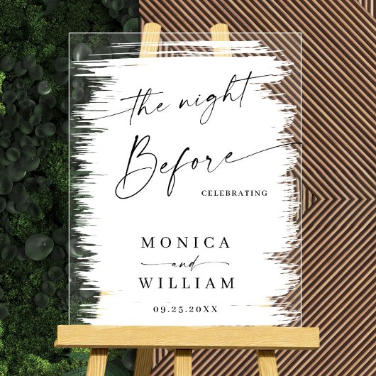 Elegant Minimalist WELCOME Rehearsal Dinner