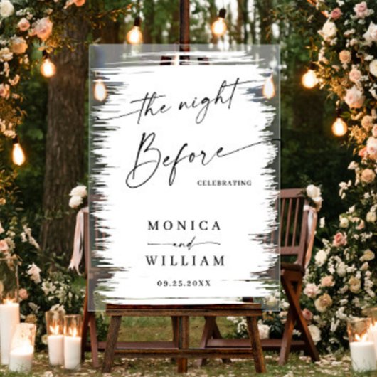 Elegant Minimalist WELCOME Rehearsal Dinner