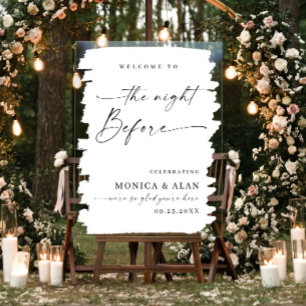 Elegant Minimalist WELCOME Rehearsal Dinner