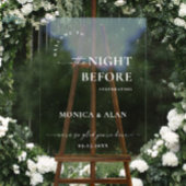 Elegant Minimalist WELCOME Rehearsal Dinner