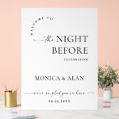 Elegant Minimalist WELCOME Rehearsal Dinner (Mariage)