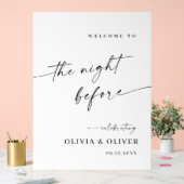 Elegant Minimalist WELCOME Rehearsal Dinner (Mariage)