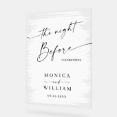 Elegant Minimalist WELCOME Rehearsal Dinner (Angle)