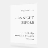 Elegant Minimalist WELCOME Rehearsal Dinner (Angle)