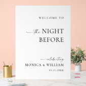 Elegant Minimalist WELCOME Rehearsal Dinner (Mariage)