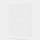 Elegant Minimalist WELCOME Rehearsal Dinner (Angle)