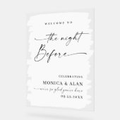 Elegant Minimalist WELCOME Rehearsal Dinner (Angle)