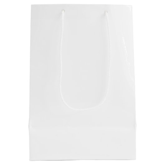 Elegant Minimalist White Weddenschap Hartelijk dan Medium Cadeauzakje (Achterkant)