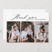 Élégant Minimaliste 3 Photo Merci (Devant / Derrière)