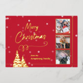 Elégant minimaliste Arbre photo carte postale (Recto)