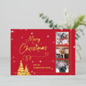 Elégant minimaliste Arbre photo carte postale (Debout devant)